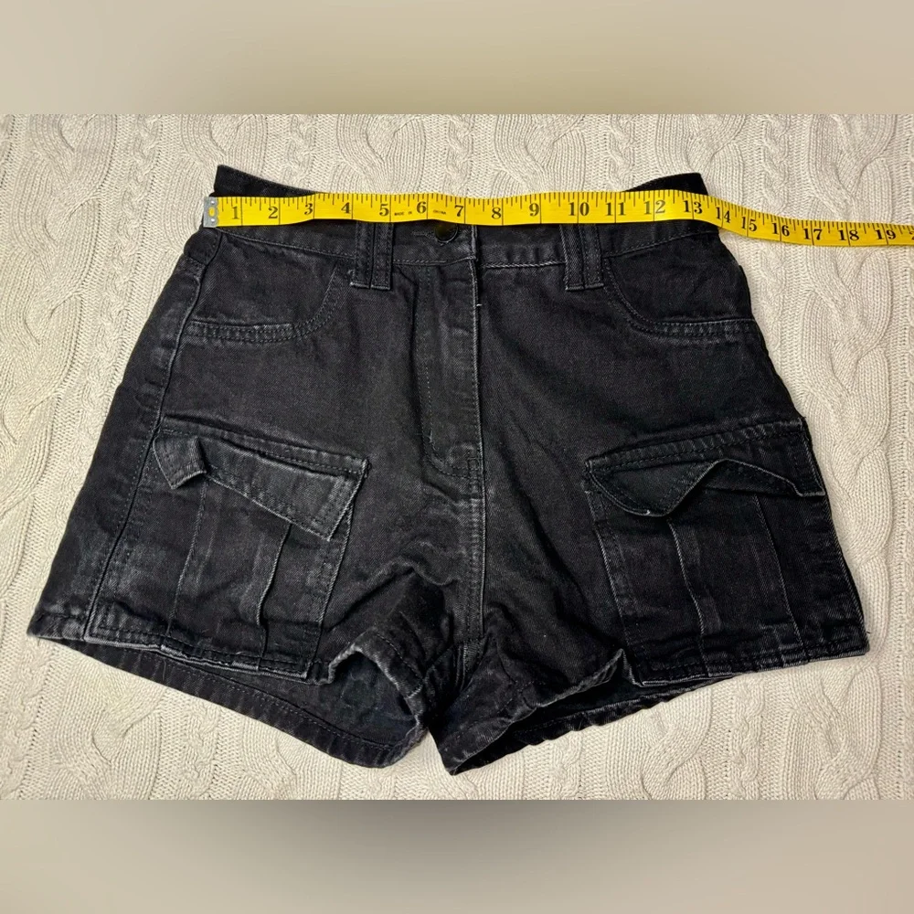 Black Cargo Shorts #1197 - Picture 7 of 9